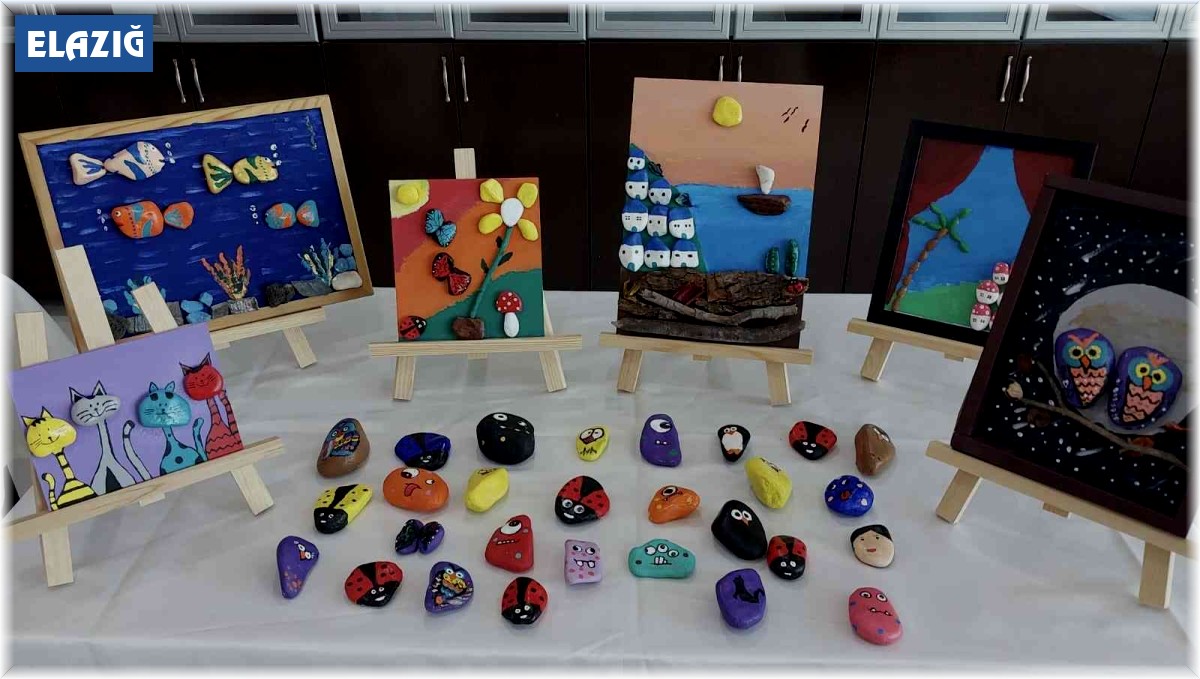 Elazığ'da yükümlülerin el emeği göz nuru ürünleri görücüye çıktı