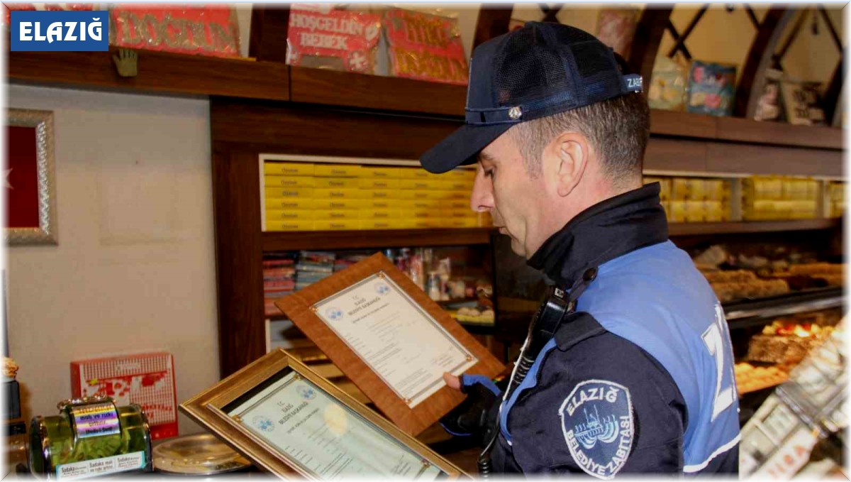 Elazığ'da zabıta ekiplerinden Ramazan ayı öncesi denetim