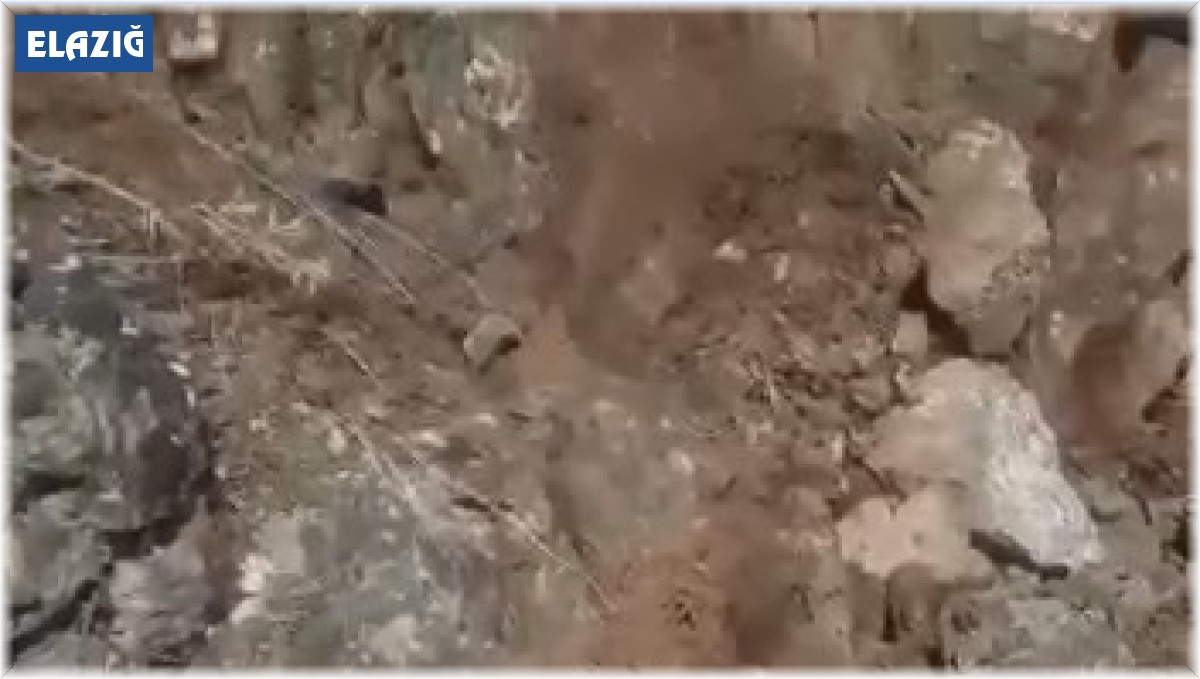 Elazığ'da zemin sıvılaşmasının ardından bu kez de dağlardaki çatlaklar dikkat çekti