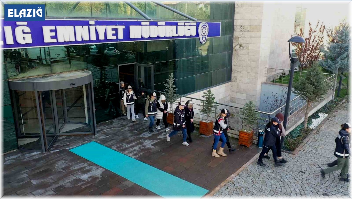 Elazığ'daki 'Cımbız' operasyonunda 10 tutuklama