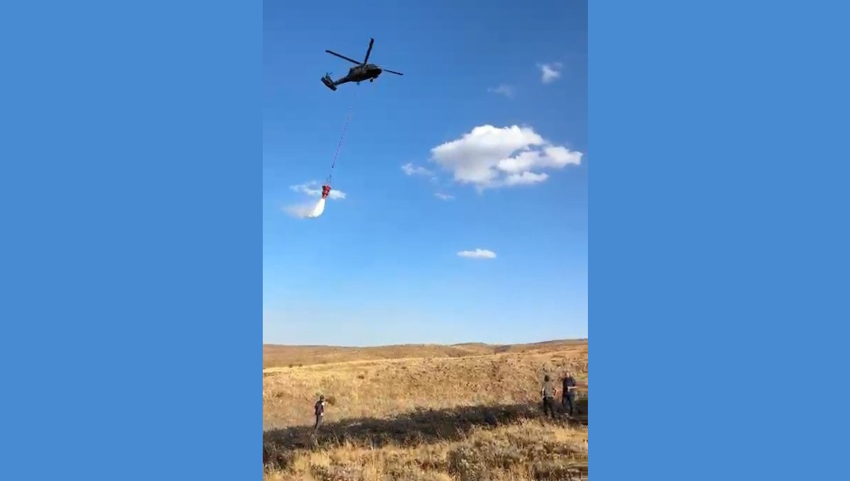 Elazığ'daki kırsal alan yangını söndürüldü