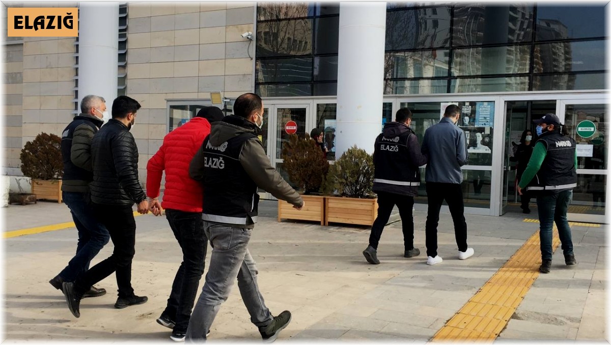Elazığ'daki uyuşturucu operasyonunda 3 tutuklama