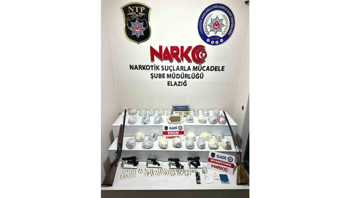 Elazığ'daki uyuşturucu operasyonunda 4 tutuklama