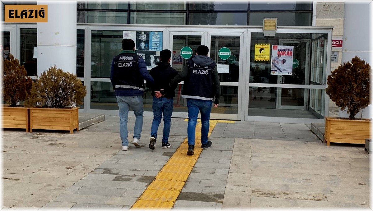 Elazığ'daki uyuşturucu operasyonunda tutuklama