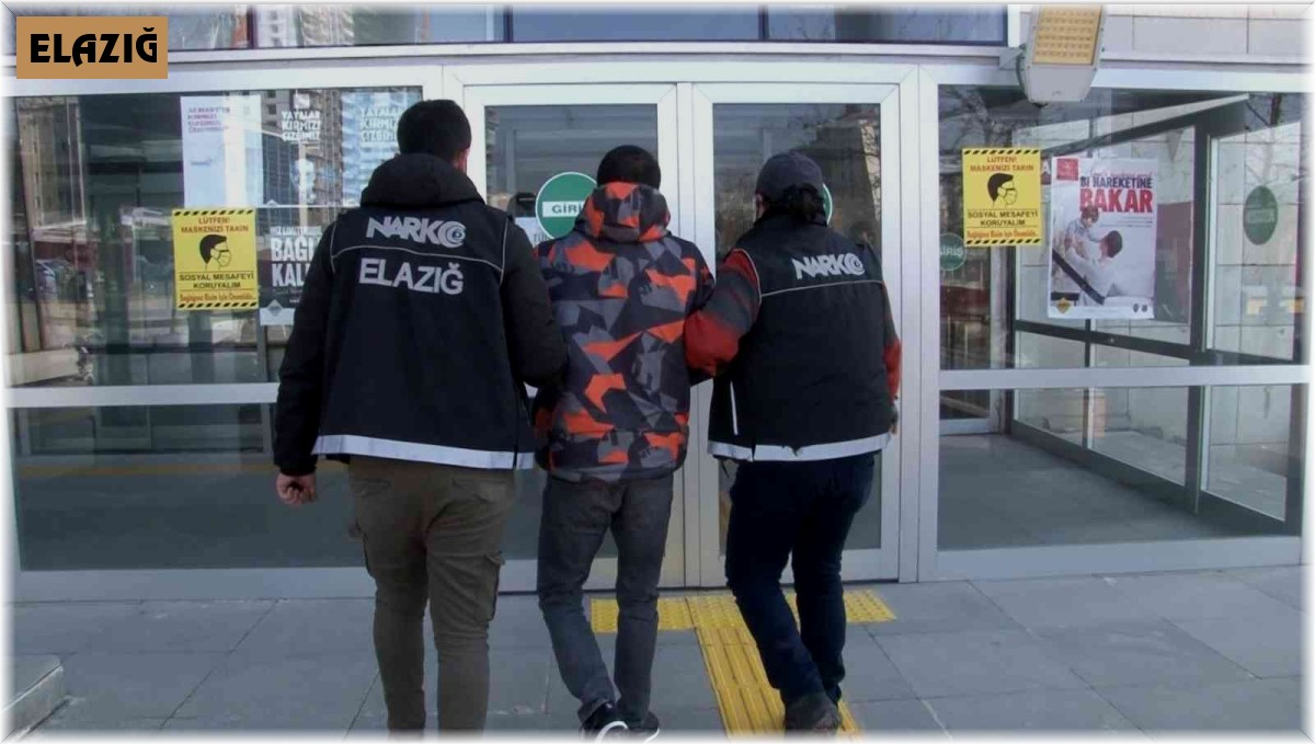 Elazığ'daki uyuşturucuya operasyonda 1 tutuklama