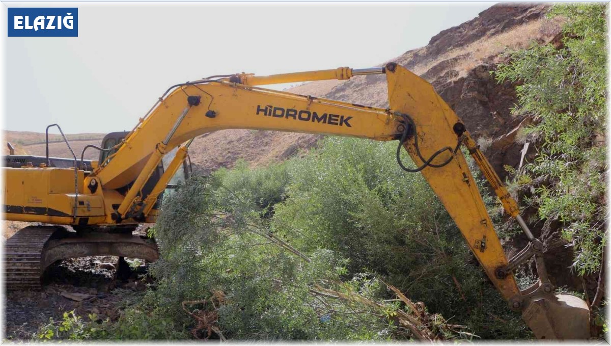 Elazığ derelerinde ıslah çalışması sürüyor