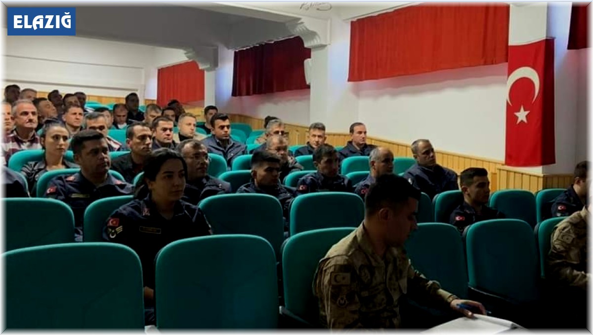 Elazığ Doğa Koruma Şube Müdürlüğünden jandarma ekiplerine bilgilendirme