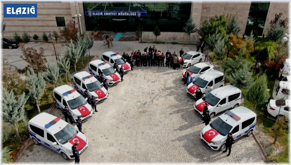 Elazığ Emniyetinde 18 araç hizmete alındı