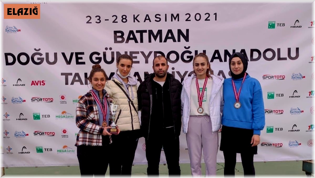 Elazığ Gençlik Spor, teniste 3. oldu