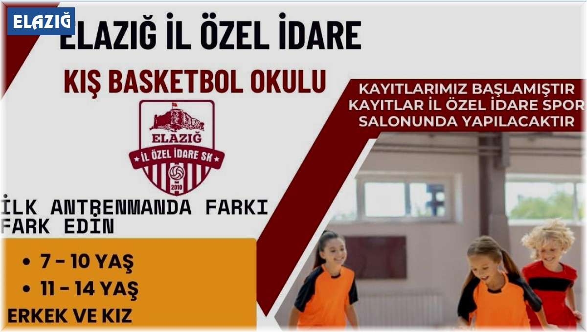 Elazığ İl Özel İdare SK, spor okulu eğitimlerine başlıyor