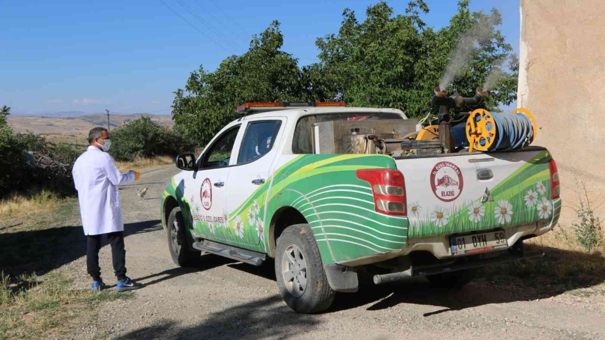 Elazığ İl Özel İdaresinden haşere ve larva ile mücadele