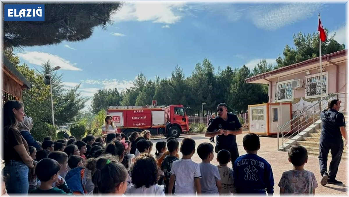 Elazığ itfaiyesinden öğrencilere eğitim