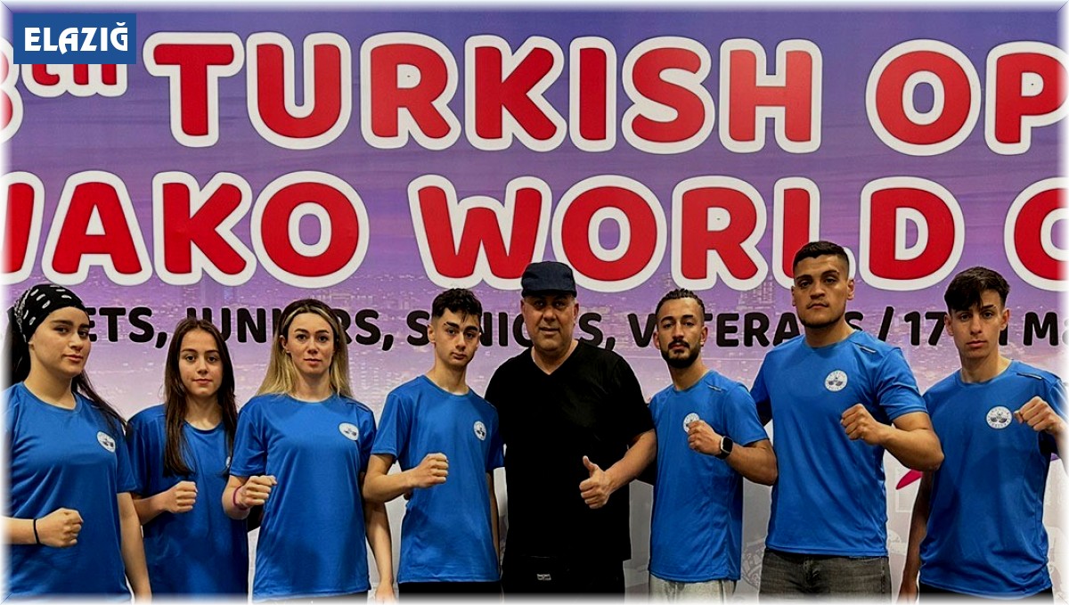 Elazığ, kick boksta 10 madalya aldı