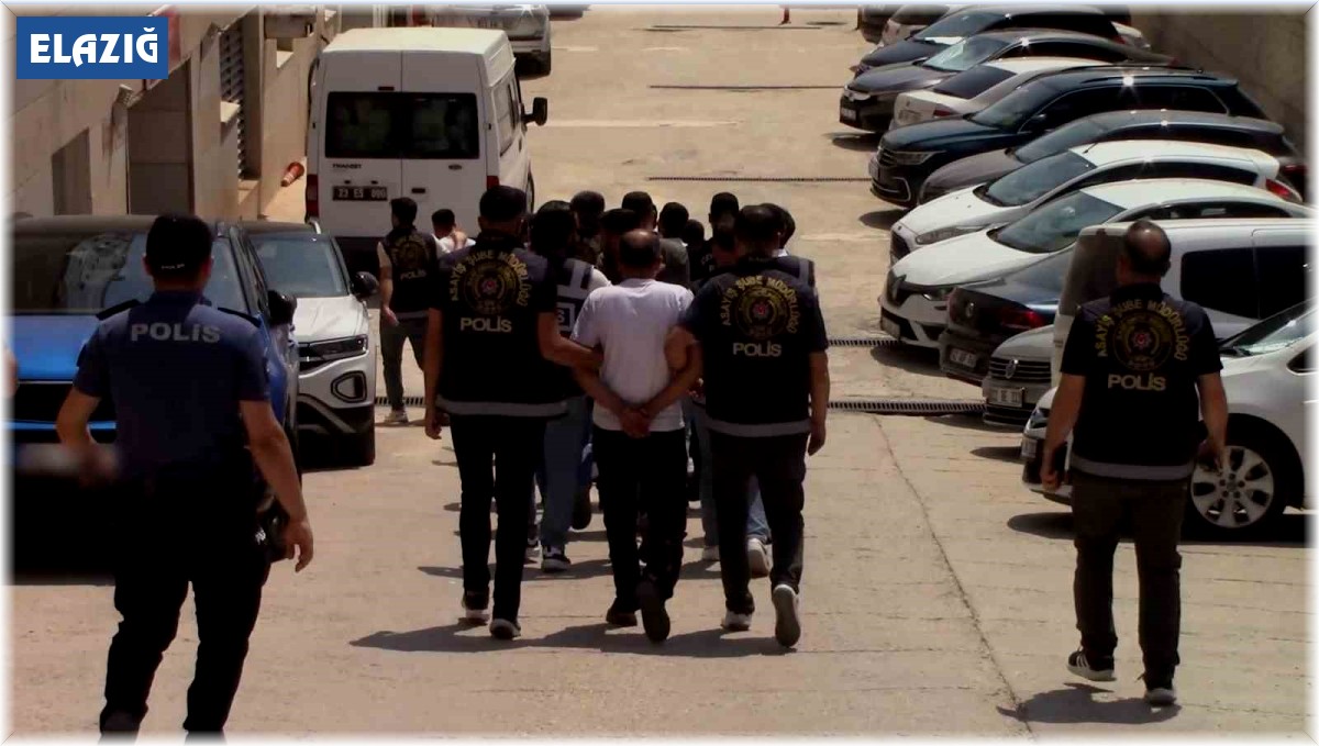 Elazığ polisi suçlulara göz açtırmıyor: 8 tutuklama