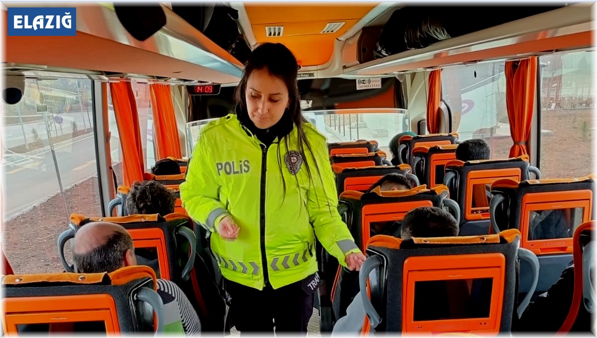 Elazığ polisinden emniyet kemeri bilgilendirmesi