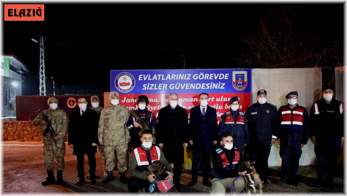 Elazığ protokolü yeni yıla güvenlik güçleriyle girdi