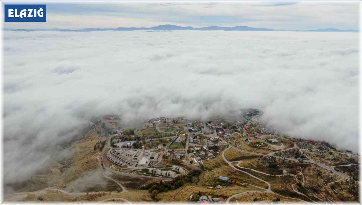 Elazığ sis denizinde kayboldu, ortaya kartpostallık görüntüler çıktı