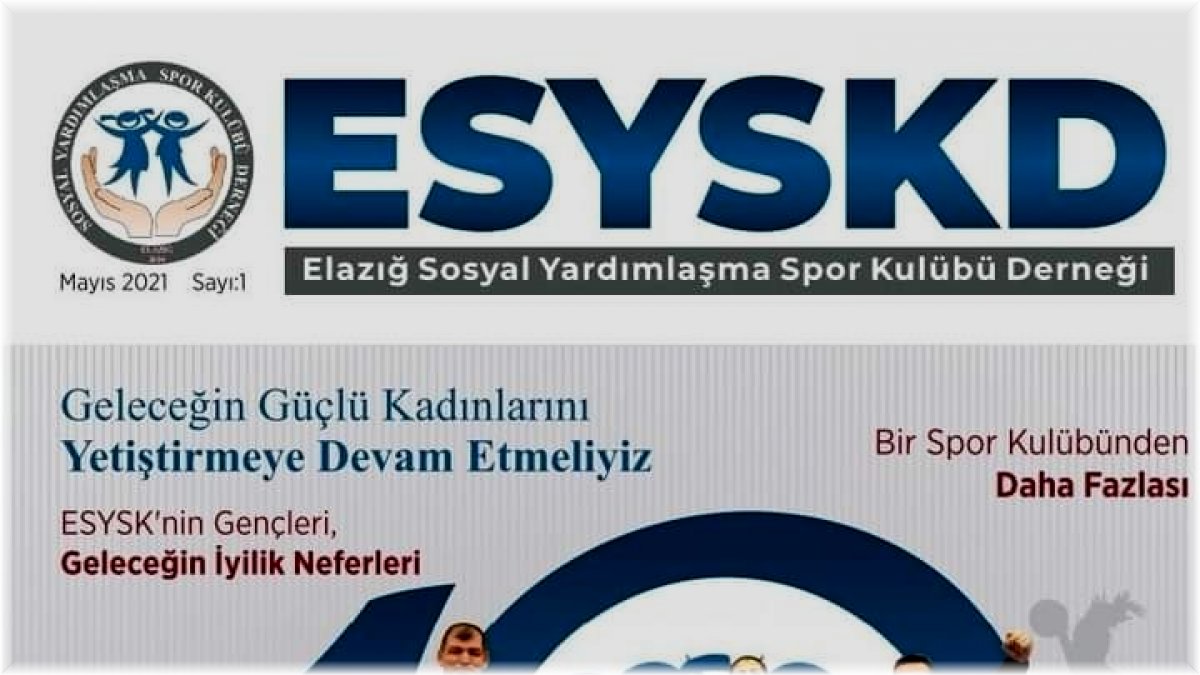 Elazığ SYSK'dan 10. yıl dergisi