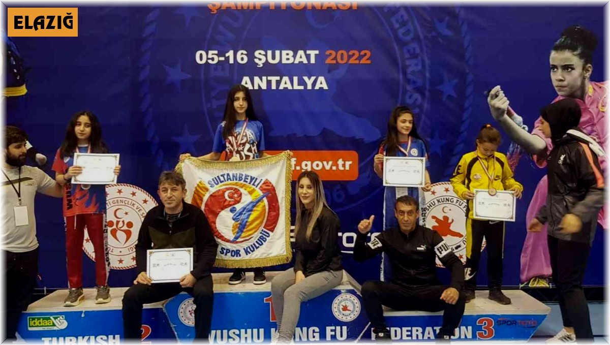 Elazığ, Wushu Kung Fu'da 4 madalya aldı