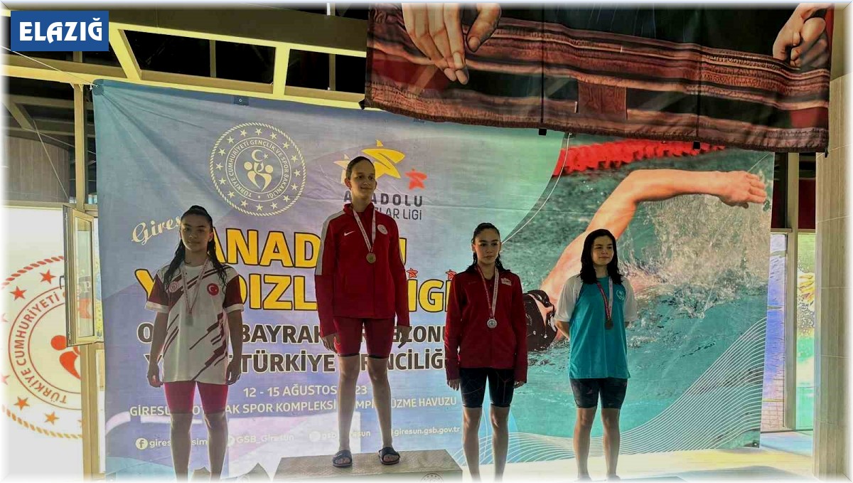 Elazığlı sporculardan yüzmede Türkiye derecesi