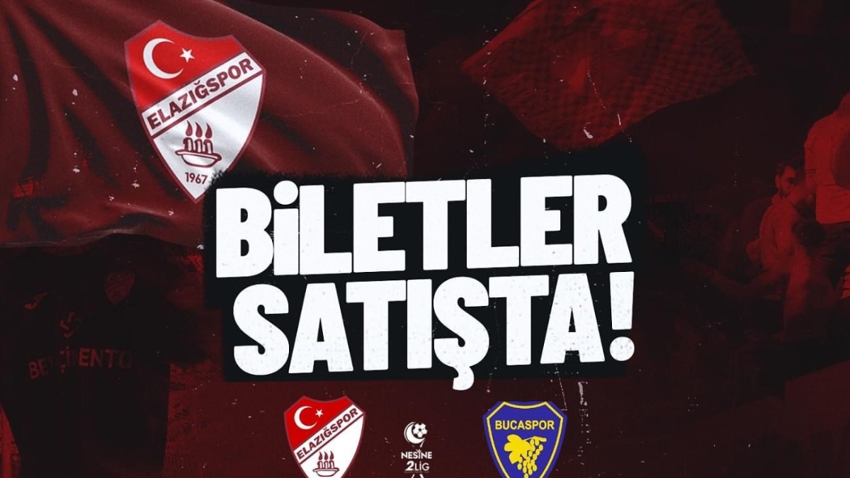 Elazığspor - Bucaspor 1928 maçı biletleri satışta