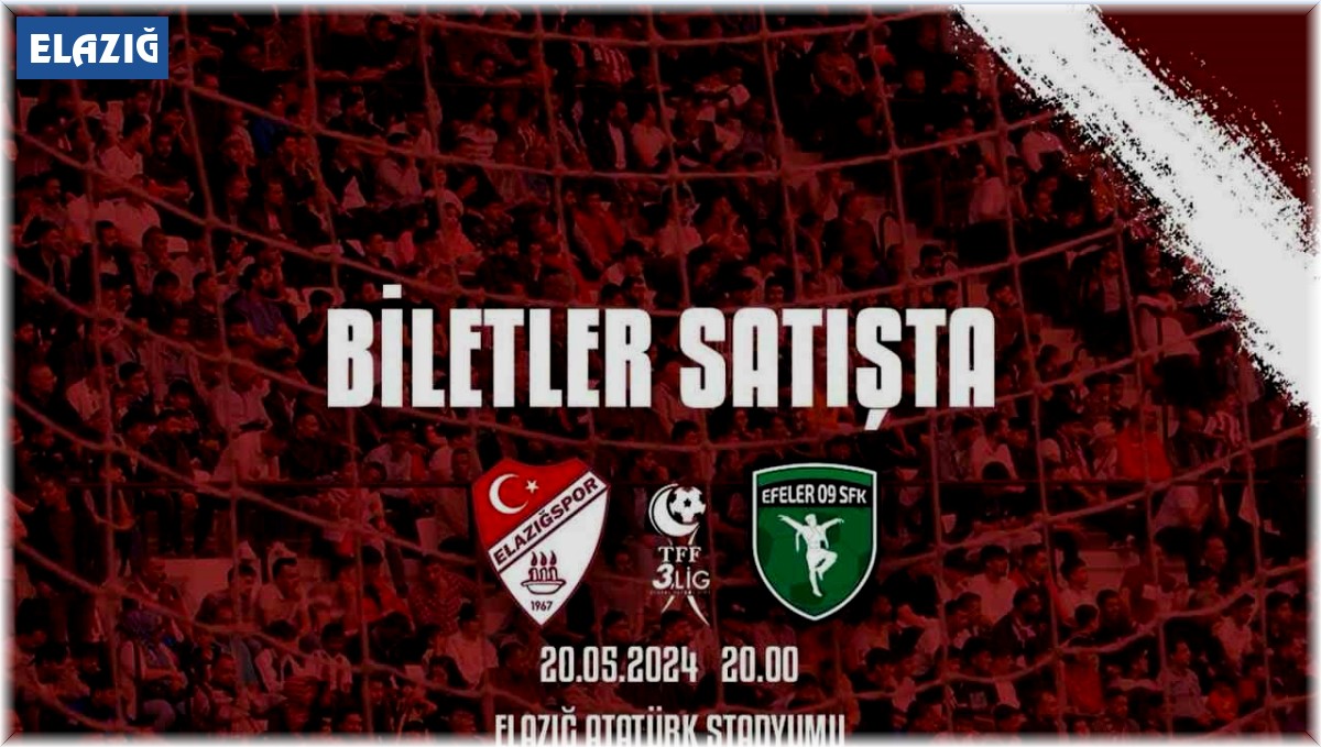 Elazığspor'dan son maça özel hatıra bileti