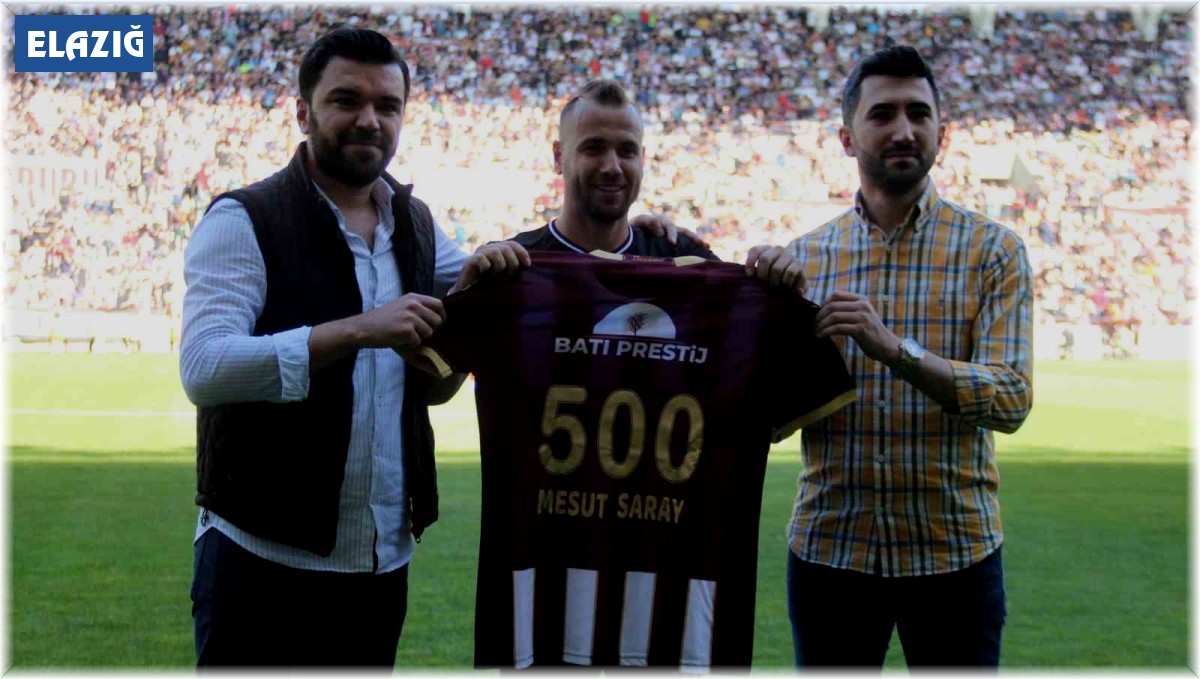 Elazığspor kaptanı Mesut 500. maçına çıktı