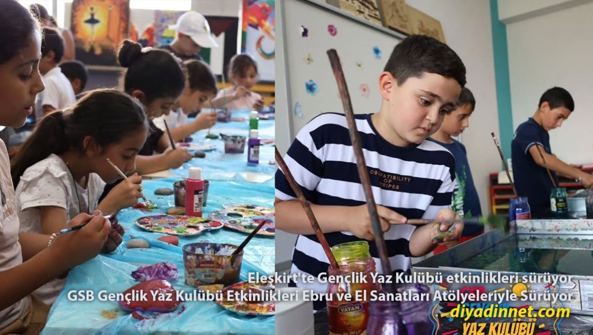 Eleşkirt'te Yaz Tatili Atölyeye Dönüştü: Gençler Hem Öğreniyor Hem Eğleniyor