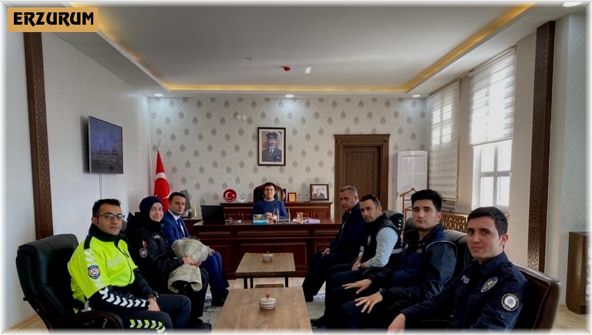 Emniyet personelinden Kaymakam Dertlioğlu'na ziyaret