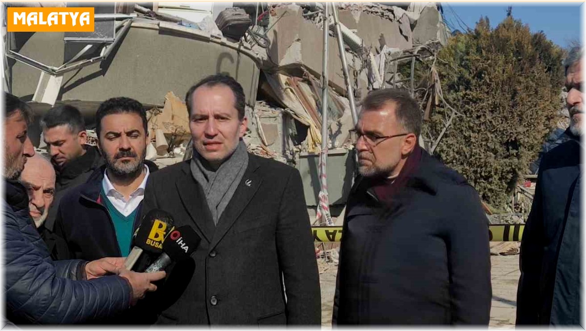 Erbakan: "Deprem anından itibaren tüm teşkilatlarımız seferber oldular"