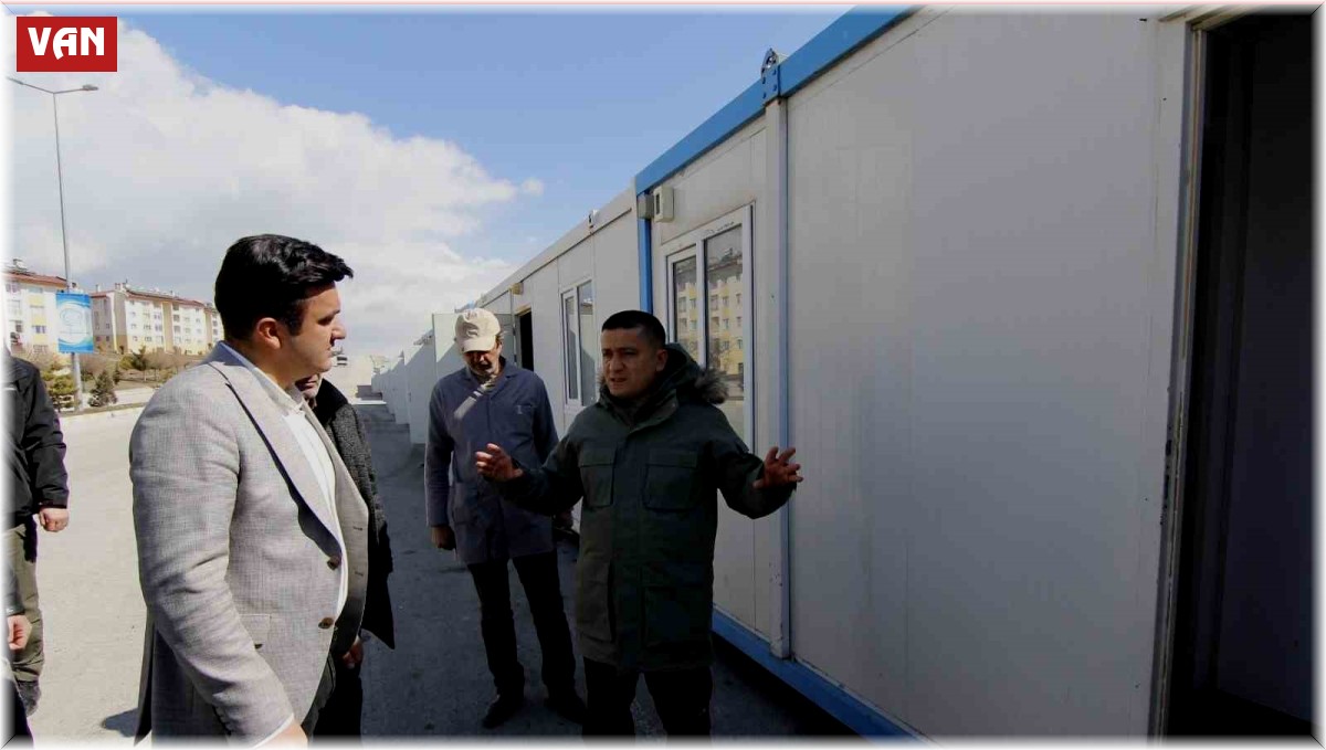 Erciş Belediyesinden deprem bölgesine 60 konteynır ev desteği