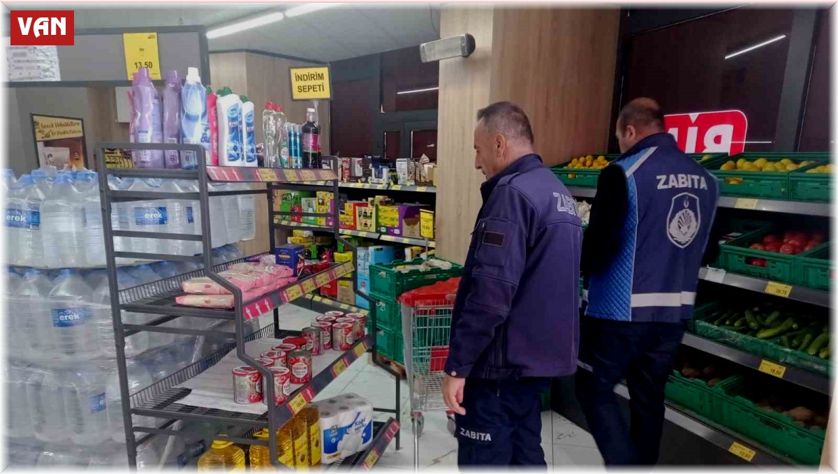 Erciş Belediyesinden marketlere fahiş fiyat ve gramaj denetimi