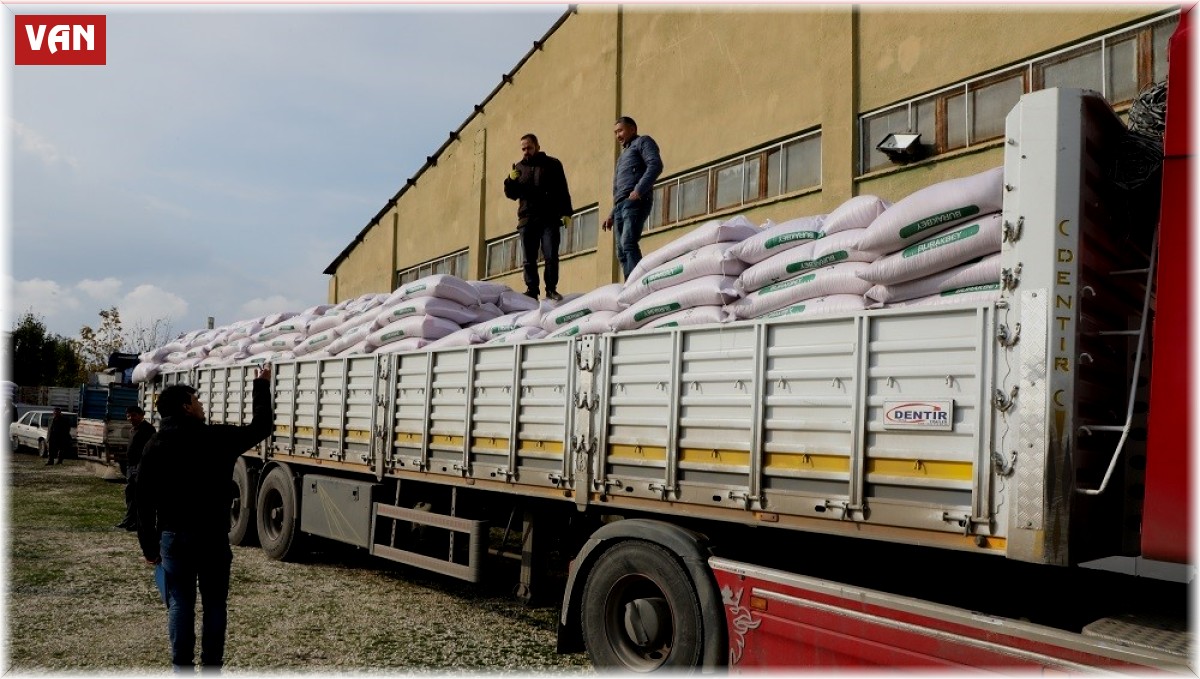 Erciş'te çiftçilere büyük destek