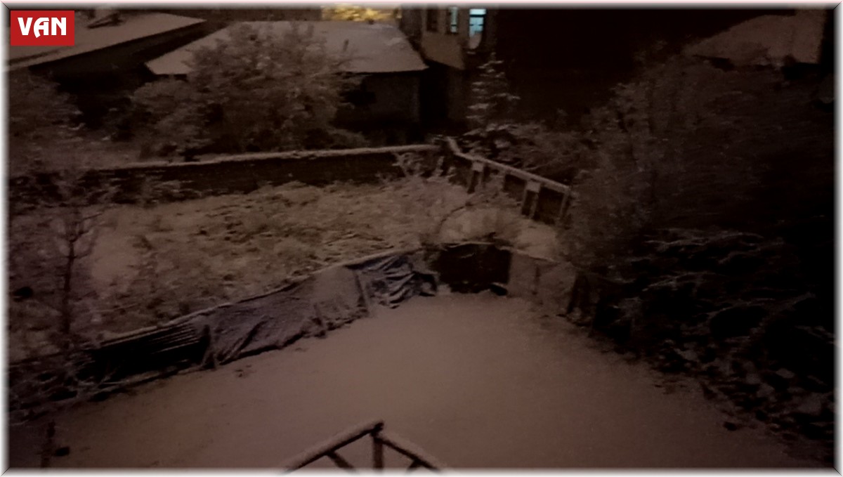 Erciş'te Mart ayında kar yağışı