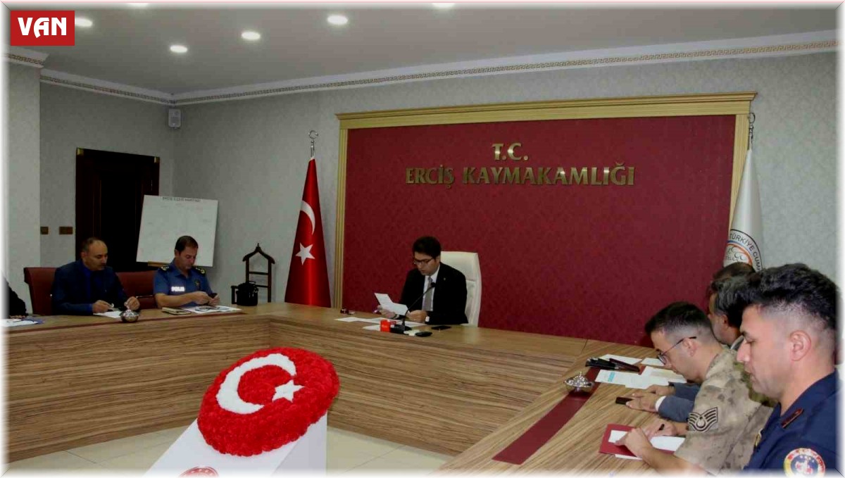 Erciş'te okul güvenliği toplantısı yapıldı