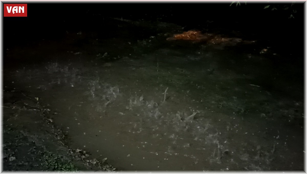 Erciş'te yağmur etkili oldu