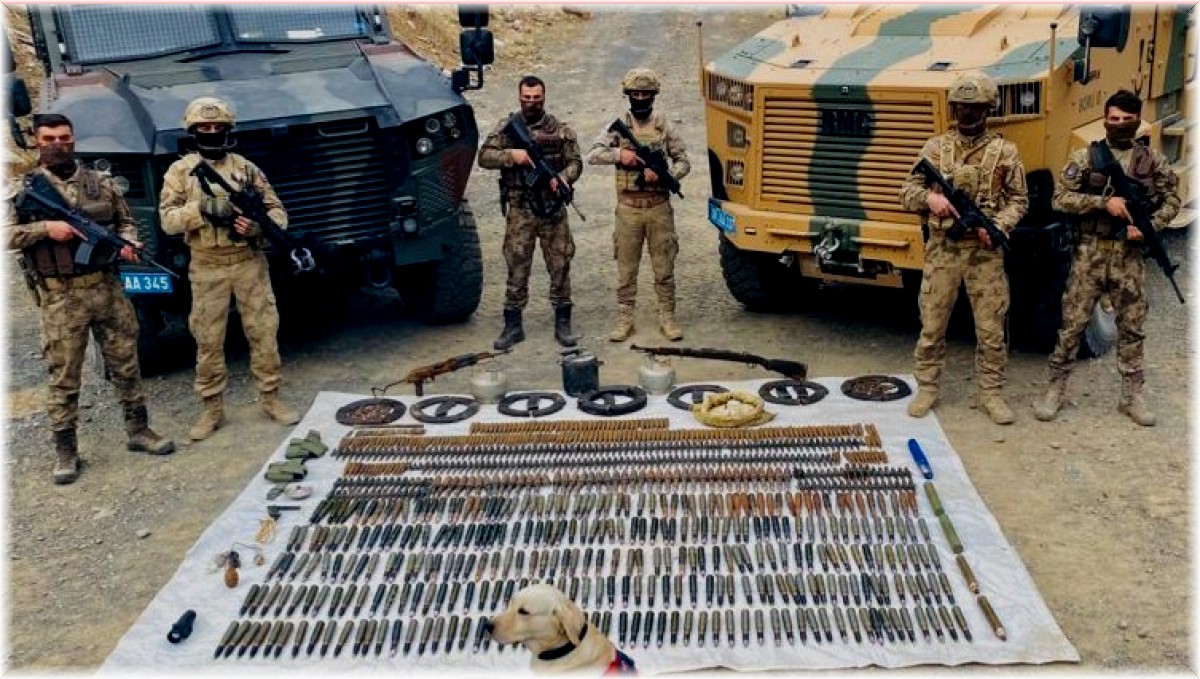 Eren-14/Kış-4 Operasyonunda mühimmat ele geçirildi