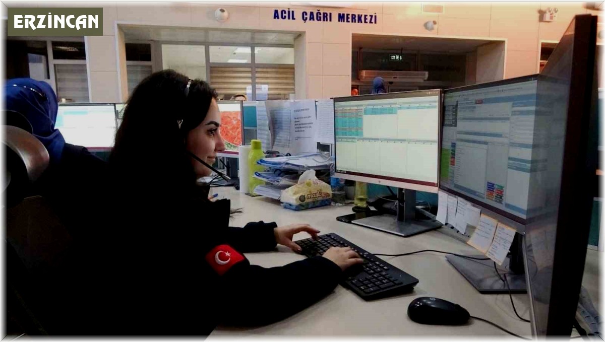 Erzincan 112 Acil Çağrı Merkezi 2023 yılında 274 bin 873 çağrı aldı