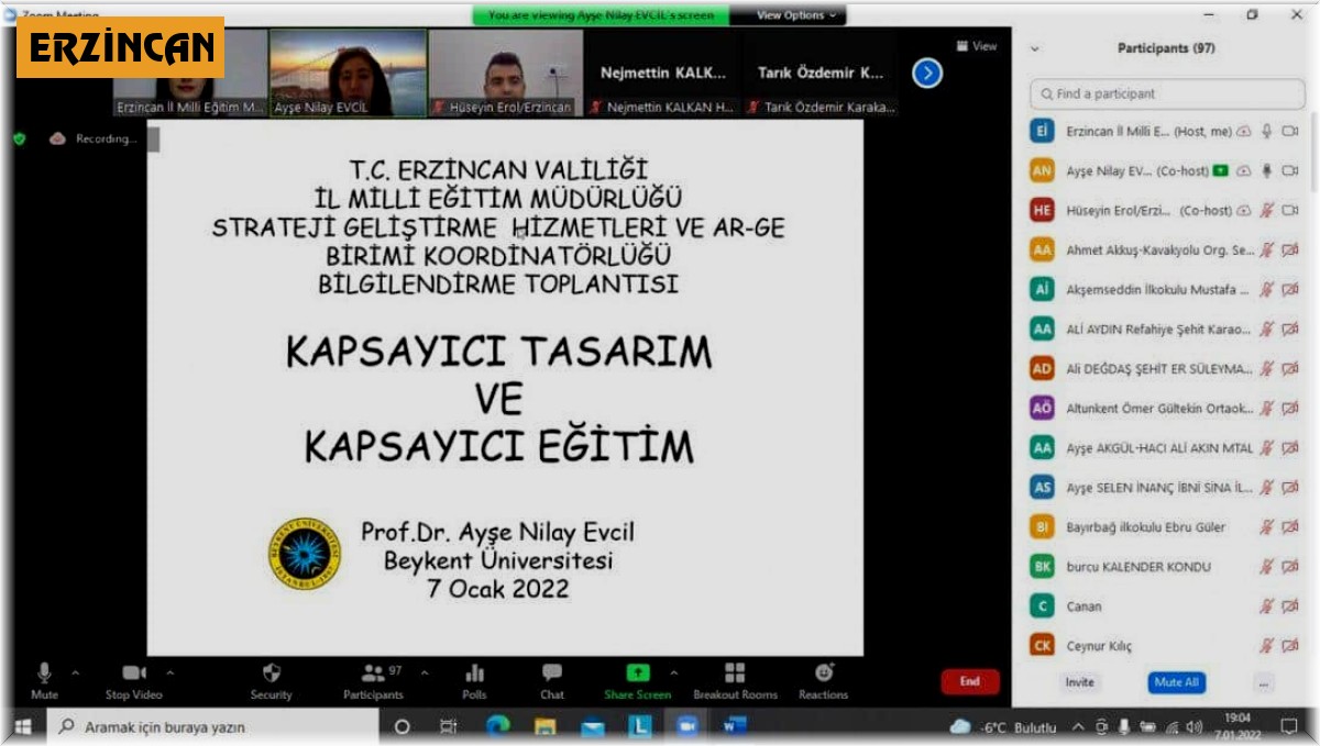 Erzincan Akademi'den "Kapsayıcı Tasarım ve Kapsayıcı Eğitim" vurgusu