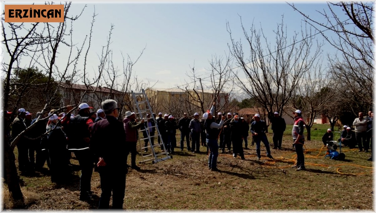Erzincan'da " Aşılama ve Meyve Ağacı Budama" kursu verildi