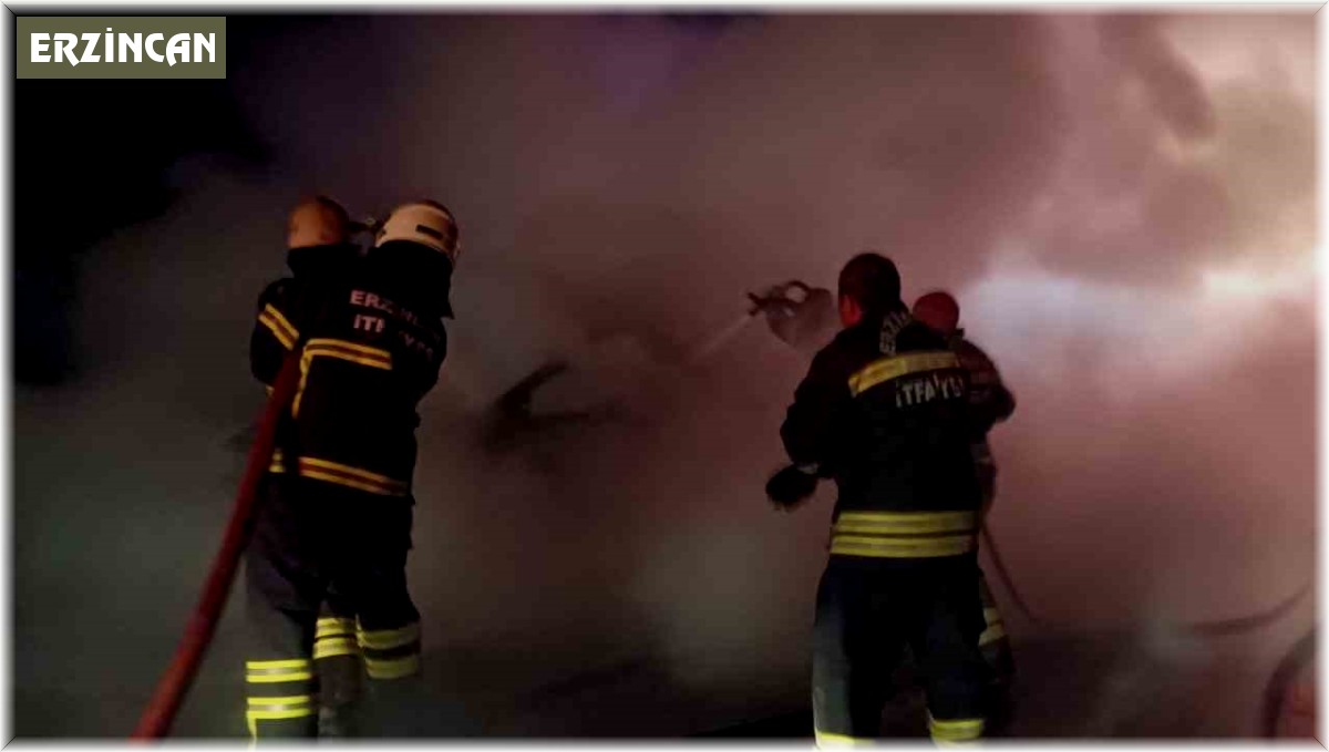 Erzincan'da 1 kişi yanan araçta can verdi