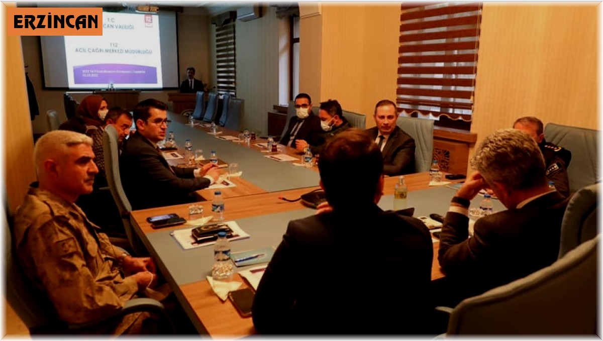 Erzincan'da 112 Acil Çağrı Hizmetlerine 2021 yılı içerisinde toplam 307 bin 476 adet çağrı geldi