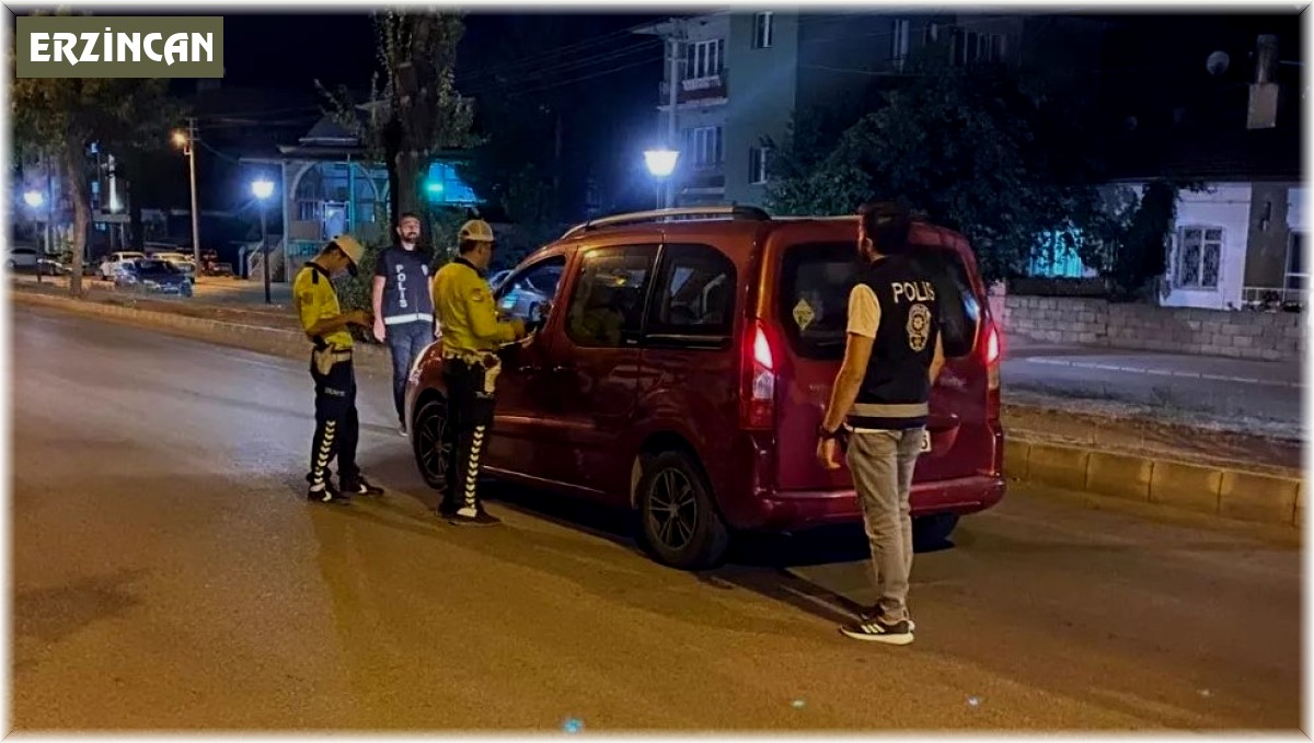Erzincan'da 12 araç sürücüsüne 17 bin 517 lira ceza kesildi