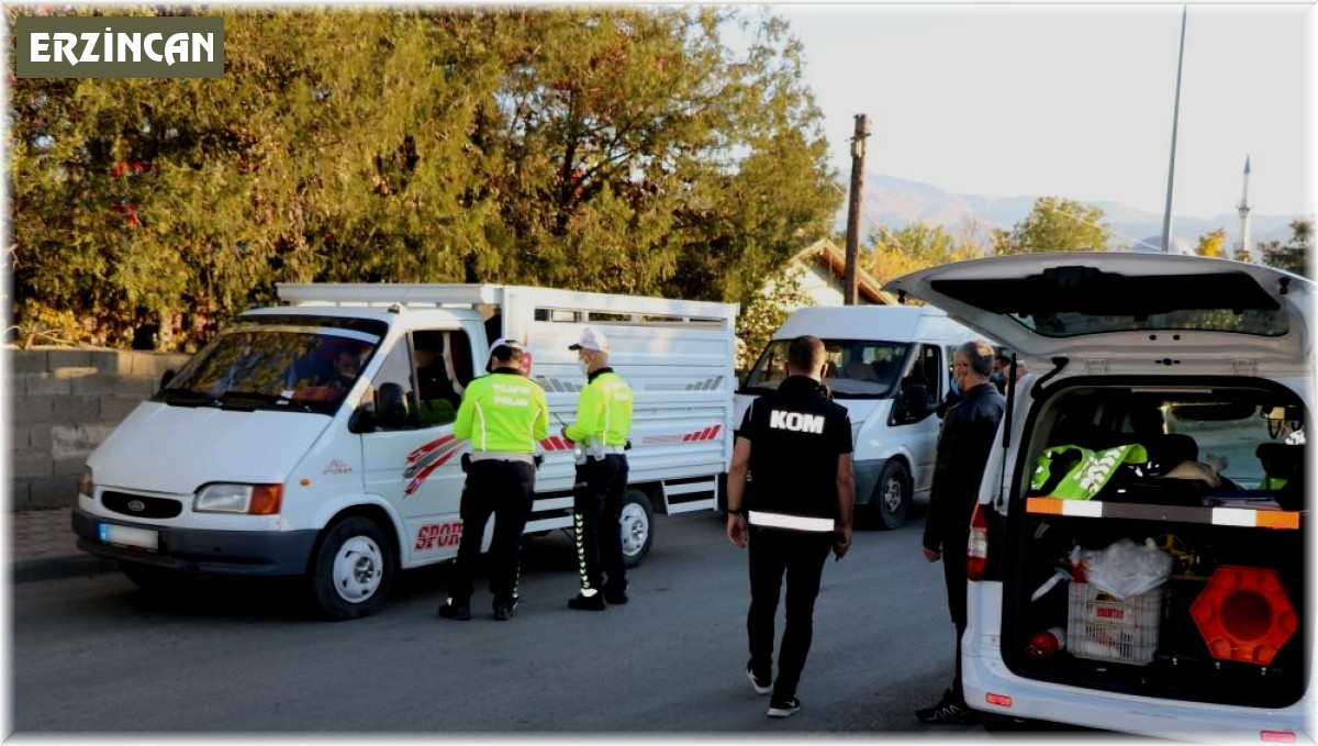 Erzincan'da 15 gün içerisinde 555 sürücüye ve 2 bin 652 plakaya ceza kesildi