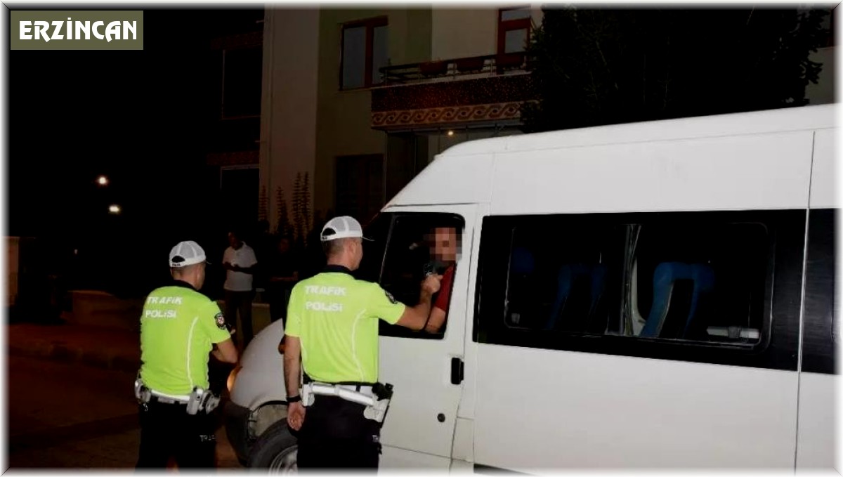 Erzincan'da 15 günde 19 sürücüye alkollü araç kullanmaktan ceza yazıldı