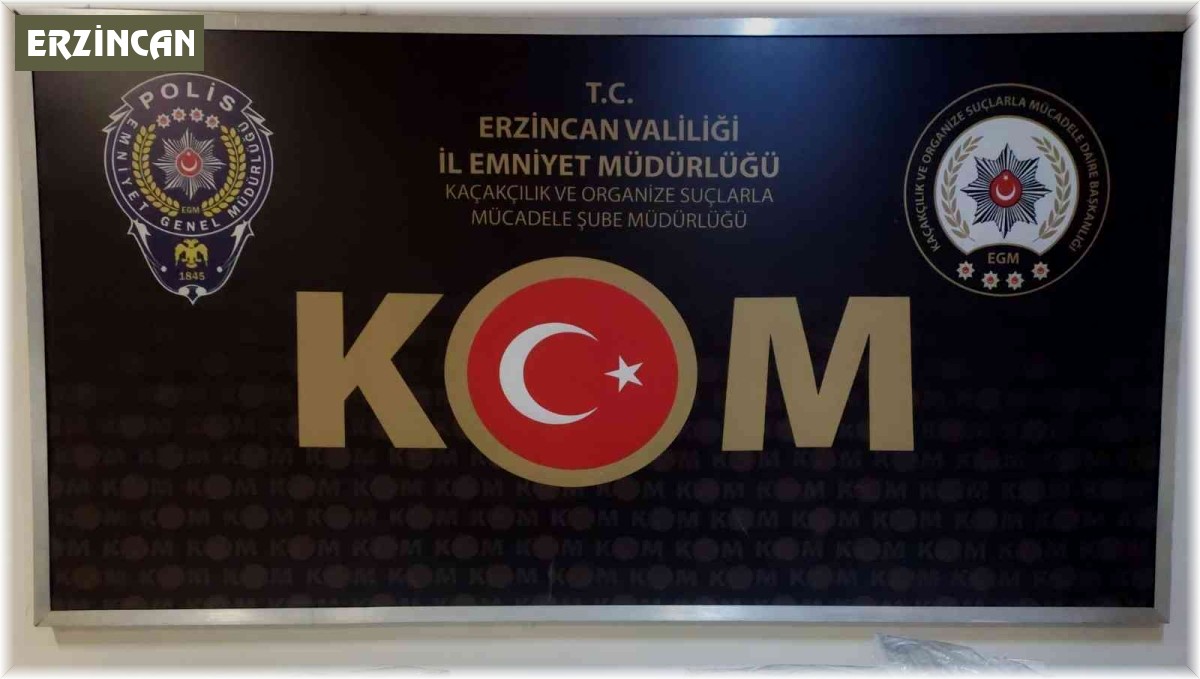 Erzincan'da 1,8 kilogram safran ele geçirildi