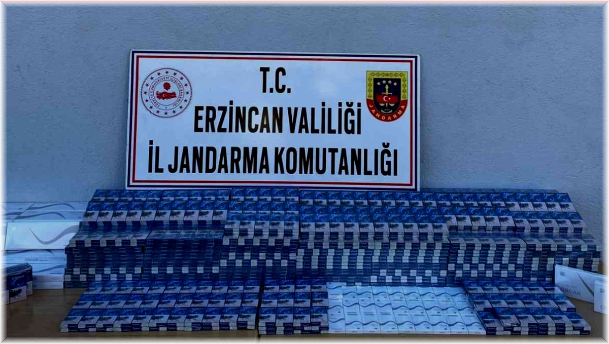 Erzincan'da 2 bin 886 paket kaçak sigara ele geçirildi