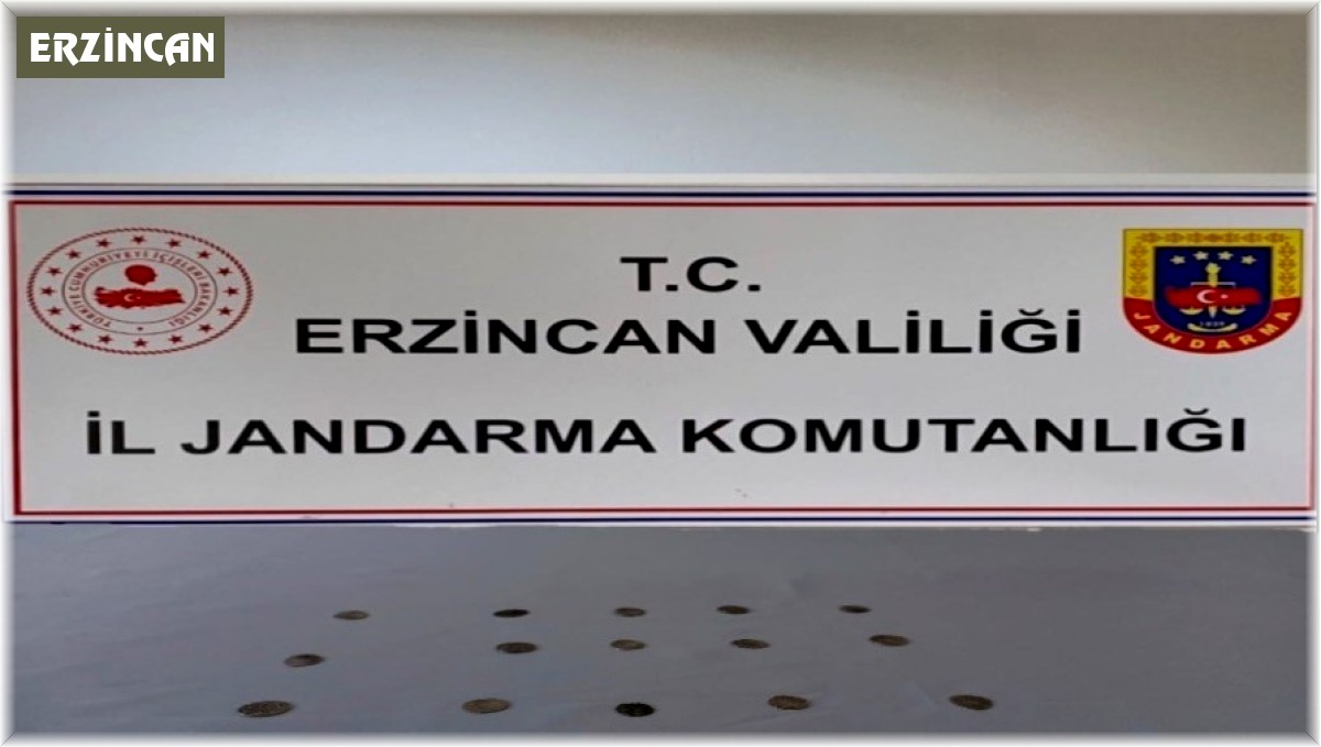 Erzincan'da 21 adet gümüş sikke ele geçirildi