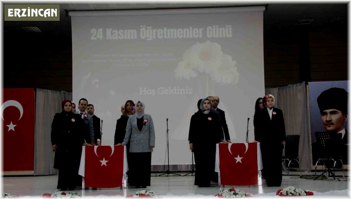 Erzincan'da 24 Kasım Öğretmenler Günü kutlandı