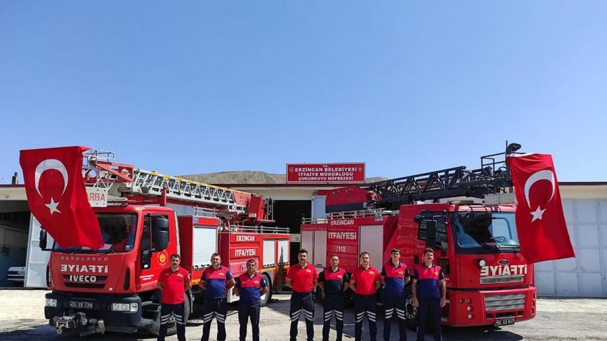 Erzincan'da 40 bin kişinin yaşadığı yerleşkede itfaiye müfrezesi hizmete girdi